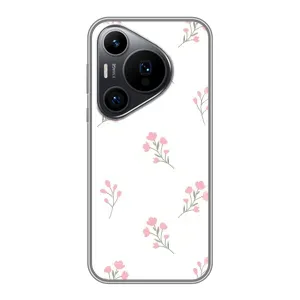 Чохол з розовим принтом для Huawei Pura 70 PRO (Рожеві квіти)