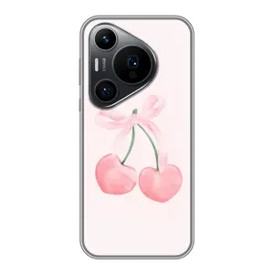 Чохол з розовим принтом для Huawei Pura 70 PRO (Рожеві вишні)