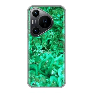 Мраморний чехол на Huawei Pura 70 PRO (VPrint) (Салатовий Мрамор)