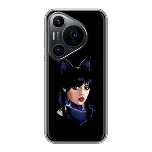 Чохли Венсдей на Huawei Pura 70 PRO Уенсдей (AlphaPrint) (серйозна Венздей)