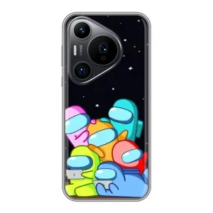 Чохли Амонг Ас для Huawei Pura 70 PRO (AlphaPrint) (Скіни в космосі)