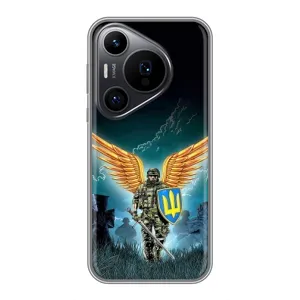 Чехлы с картинкой ЗСУ для Huawei Pura 70 PRO (AlphaPrint) (Солдат ЗСУ)