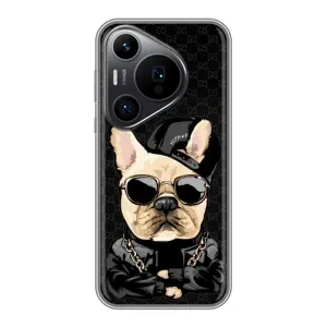 Чохли з крутими принтами для Huawei Pura 70 PRO - (PREMIUMPrint) (Стильна собака)