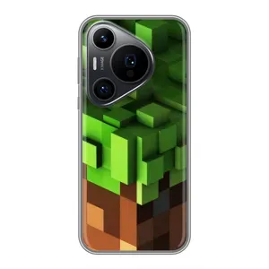 Чохол Майнкрафт на Huawei Pura 70 PRO (AlphaPrint) Minecraft (текстура Майнкрафт)