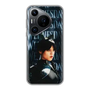 Чохли Венсдей на Huawei Pura 70 PRO Уенсдей (AlphaPrint) (Венздей кішка)
