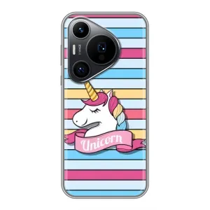 Чохол для Хуавеї Пюра 70 ПРО - (Єдинорожки - Новинки) (AlphaPrint) (Unicorn)