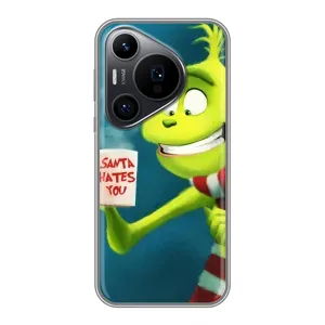 Різдвяні Чохли для Huawei Pura 70 PRO (VPrint) (Зелений Грінч)