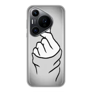 Чохол з принтом для Huawei Pura 70 PRO (AlphaPrint - Знак сердечка) (Значок Love)