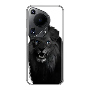Чехлы с картинками животных Huawei Pura 70 Ultra (Черный ЛЕВ)