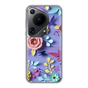 Чехлы с Цветами для Huawei Pura 70 Ultra (VPrint) (Цветочный дизайн)