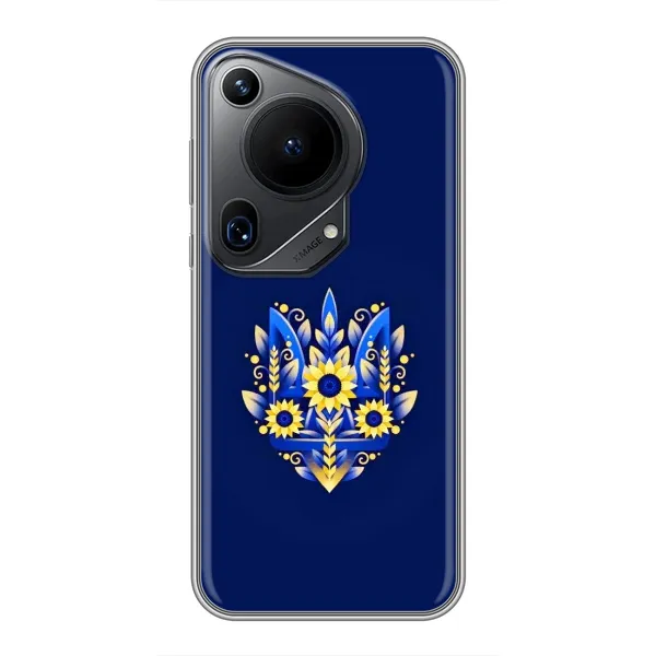 Чохол з принтом «Квітковий Герб» для Huawei Pura 70 Ultra Чохол з принтом «Квітковий Герб» для Huawei Pura 70 Ultra