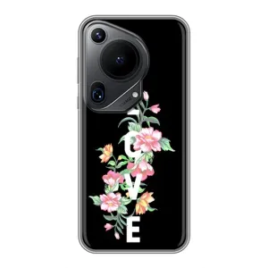 Чехол с принтом «Цветы LOVE» для Huawei Pura 70 Ultra