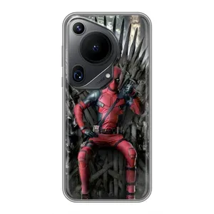 Чехол с принтом «Дэдпул на троне» для Huawei Pura 70 Ultra