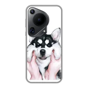 Чехлы с собаками для Huawei Pura 70 Ultra (VPrint) (Довольный Хаски)