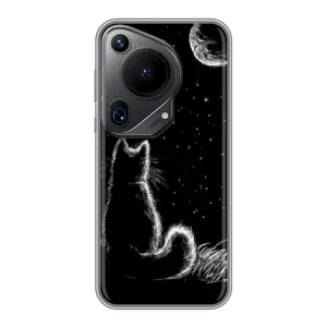 Чехол с принтом для Huawei Pura 70 Ultra (AlphaPrint) Модные коты