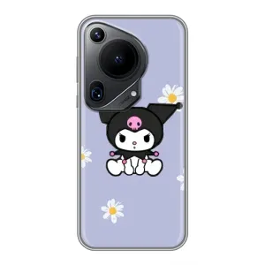 Чохол з кроликом Куромі на Huawei Pura 70 Ultra (Куромі в квітах)