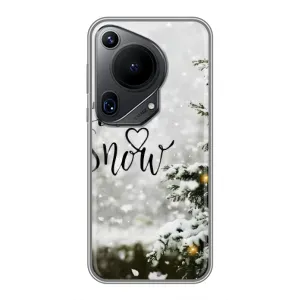 Чехол с принтом «Let it snow» для Huawei Pura 70 Ultra