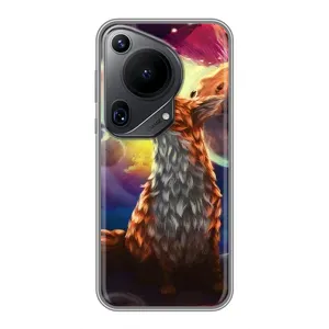 Чехлы с картинкой Лисички для Huawei Pura 70 Ultra (VPrint) (Лисица в космосе)