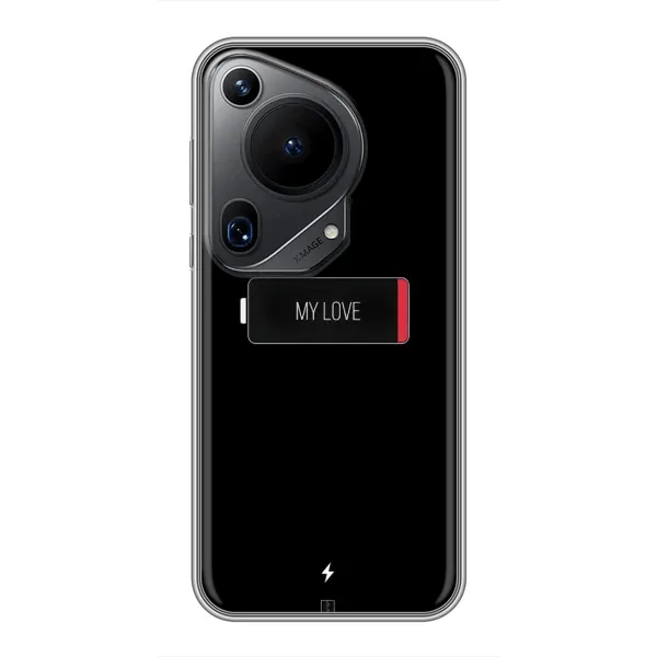 Чехол с принтом «Love battery» для Huawei Pura 70 Ultra