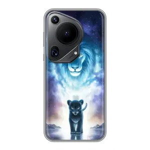 Чехол со Львом для Huawei Pura 70 Ultra (VPrint) (Маленький лев)
