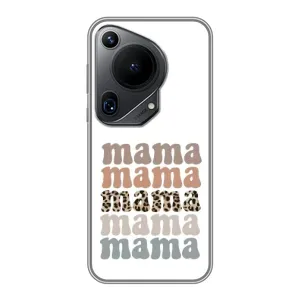 Чехлы для мамы на Huawei Pura 70 Ultra (Текстовый коллаж мама)
