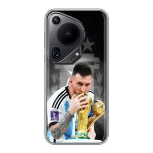 Чехлы для Huawei Pura 70 Ultra (Leo чемпион) (AlphaPrint) (Месси Чемпион)