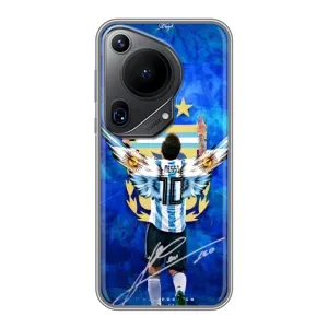 Чехлы для Huawei Pura 70 Ultra (Leo чемпион) (AlphaPrint) (Месси сборная)