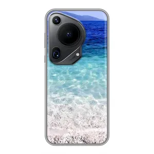Силиконовый чехол с КАРТИНКАМИ лето для Huawei Pura 70 Ultra (AlphaPrint) (Море)