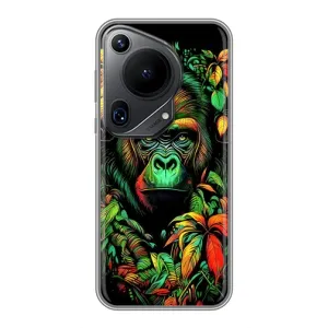Чехол с Обезьянами Huawei Pura 70 Ultra - (AlphaPrint) (Обезьяна в тропиках)
