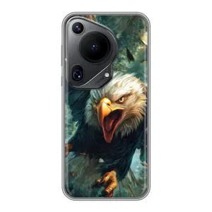 Чехол с картинкой «Хищники» для Huawei Pura 70 Ultra (Орел в полете)