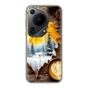 Чехол с уникальным дизайном «Осень с кофе» для Huawei Pura 70 Ultra (Осенне-зимний кофе)
