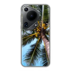 Силиконовый чехол с КАРТИНКАМИ лето для Huawei Pura 70 Ultra (AlphaPrint) (Пальма)