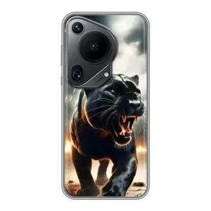 Чехол с картинкой «Хищники» для Huawei Pura 70 Ultra (Черная пантера)