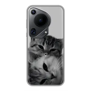 Чехол с рисунком кот на Huawei Pura 70 Ultra (Пара котов)