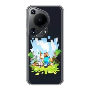 Чехол Майнкрафт на Huawei Pura 70 Ultra (AlphaPrint) Minecraft