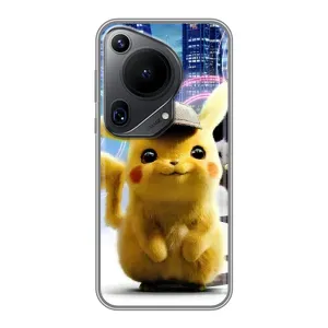 Чехол с принтом «Пикачу в городе» для Huawei Pura 70 Ultra