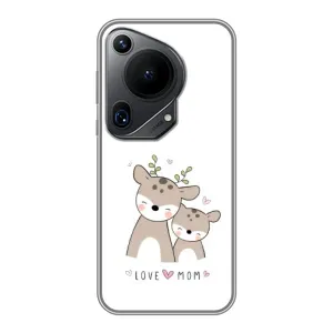 Чехлы для мамы на Huawei Pura 70 Ultra (Оленята мама и малыш)