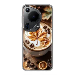 Чехол с уникальным дизайном «Осень с кофе» для Huawei Pura 70 Ultra (Пряный кофе)