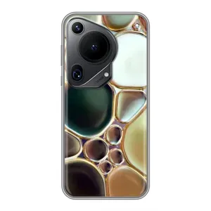 Чехол с принтом «Радужный Мрамор» для Huawei Pura 70 Ultra