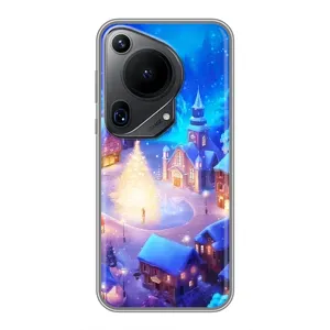 Рождественские Чехлы для Huawei Pura 70 Ultra (VPrint) (Рождественский город)