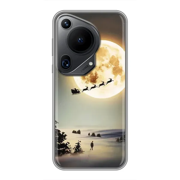 Чехол с принтом «Санта на луне» для Huawei Pura 70 Ultra Чехол с принтом «Санта на луне» для Huawei Pura 70 Ultra