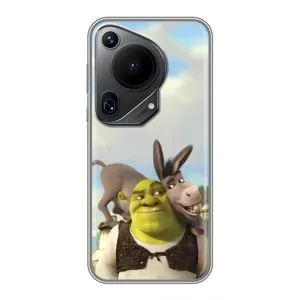 Чехол с принтом «Шрек и Осел» для Huawei Pura 70 Ultra