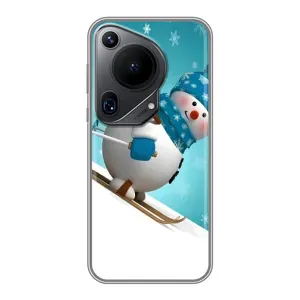 Чехол с принтом «Снеговик на лыжах» для Huawei Pura 70 Ultra