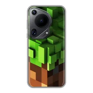 Чехол Майнкрафт на Huawei Pura 70 Ultra (AlphaPrint) Minecraft (текстура Майнкрафт)