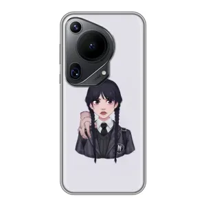 Чехлы Венсдей на Huawei Pura 70 Ultra Уэнсдей (AlphaPrint)