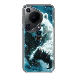 Чехол с картинкой «Хищники» для Huawei Pura 70 Ultra (Полярный медведь)