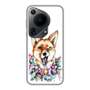 Чехлы с картинкой Лисички для Huawei Pura 70 Ultra (VPrint) (Веселая лисичка)