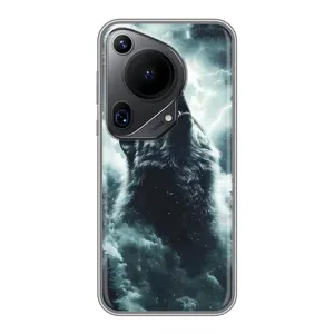 Чехол с картинкой «Хищники» для Huawei Pura 70 Ultra (Волк в облаках)