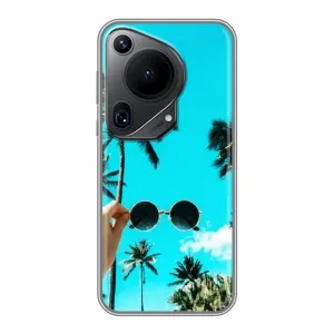 Силиконовый чехол с КАРТИНКАМИ лето для Huawei Pura 70 Ultra (AlphaPrint) (Взгляд лето)