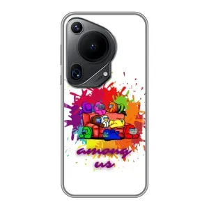 Чехол Амонг Ас для Huawei Pura 70 Ultra (AlphaPrint) (Яркий АмонгАс)